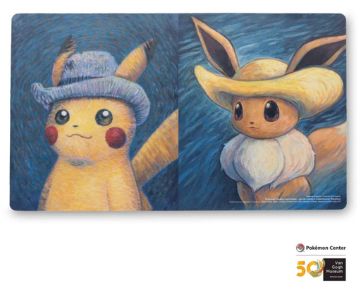 Pikachu & Eevee Playmate Van Gogh Museum