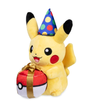 Peluche Pikachu Feliz Cumpleaños
